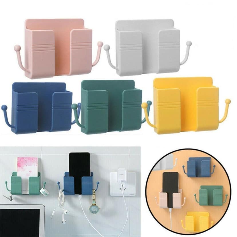 1 Pc Wallmount Mobile Stand With Hook Design used in all kinds of places including household and many more as a hanging support for and stuffs purposes. view 8