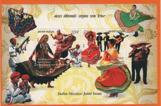 Shobhaphila's 2010 India-Mexico Joint Issue Indian Miniature Sheet Stamp ( 15th Dec 2010)