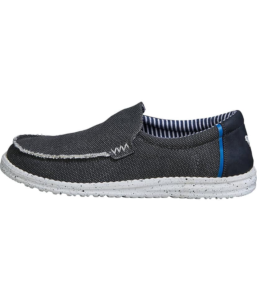 Neemans Canvas Wanderers Slip Ons Black Men's Slip-on Shoes