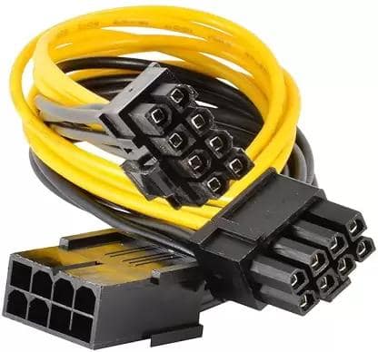 PCIe 8 Pin Male to 2x8Pin (6+2) Pin Male Adapter Power Cable for Graphics Video Card, CPU breakout board, CPU Mining Power Supply