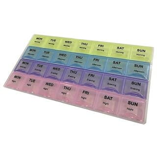 FAIRBIZPS Pill Medicine Organizer Reminder Storage Box 7-Day Medicine Planner Tablet Storage Container