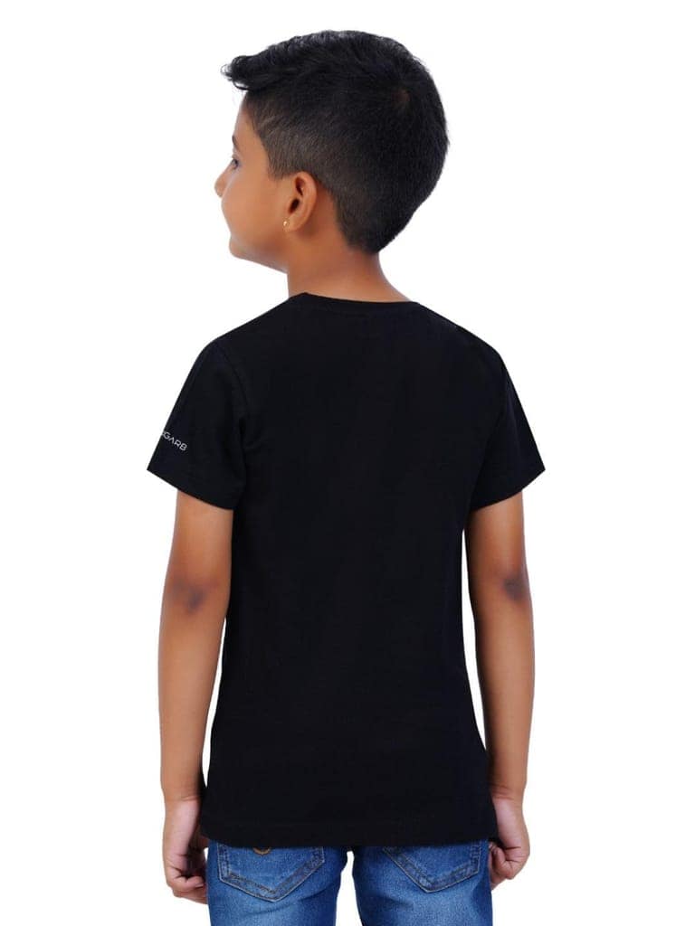 AIR GARB Boys Round Neck Printed Cotton T-shirt for 6-7 Years - Pack of 2 (K67-TBL-SW) Multicolour view 6