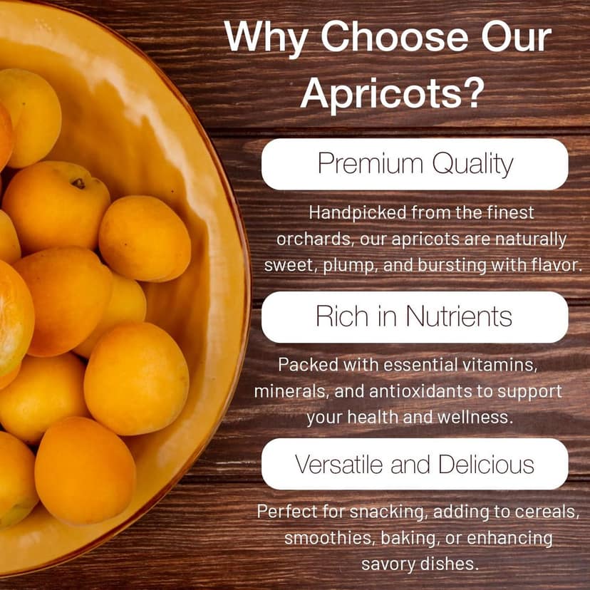 Mona Premium Dried Apricots | Sweet & Tangy Healthy Dry Fruit Snack view 5