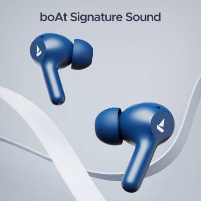 boAt Airdopes 71 w/ 40 HRS Playback, ENx Technology & Beast Mode(Low Latency) Bluetooth Headset (Starry Blue, True Wireless) view 3