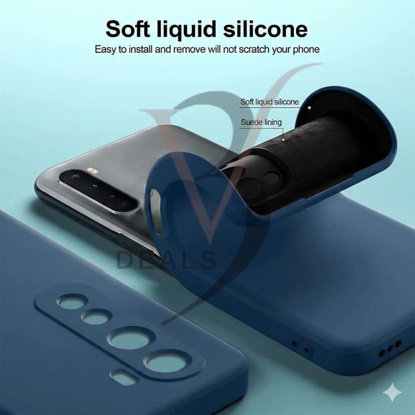 V3Deals Premium Silicon Mobile Cover Compatible for OnePlus Nord 5G | Camera Bump Protection, Shockproof Soft Flexible Back Case | Matte Finish view 4