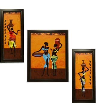 Indianara - Figurative Painting With Frame