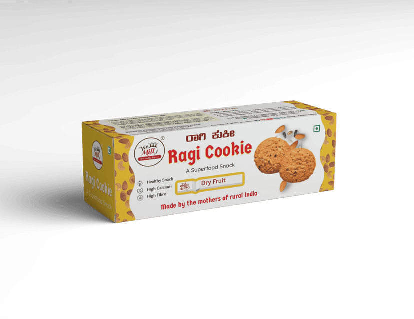 We Mill Ragi Cookie Dry Fruit - Healthy Superfood Snack