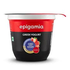 EPIGAMIA N0 ADDED SUGAR GREEK YOGUT STRAWBERRY 120GM
