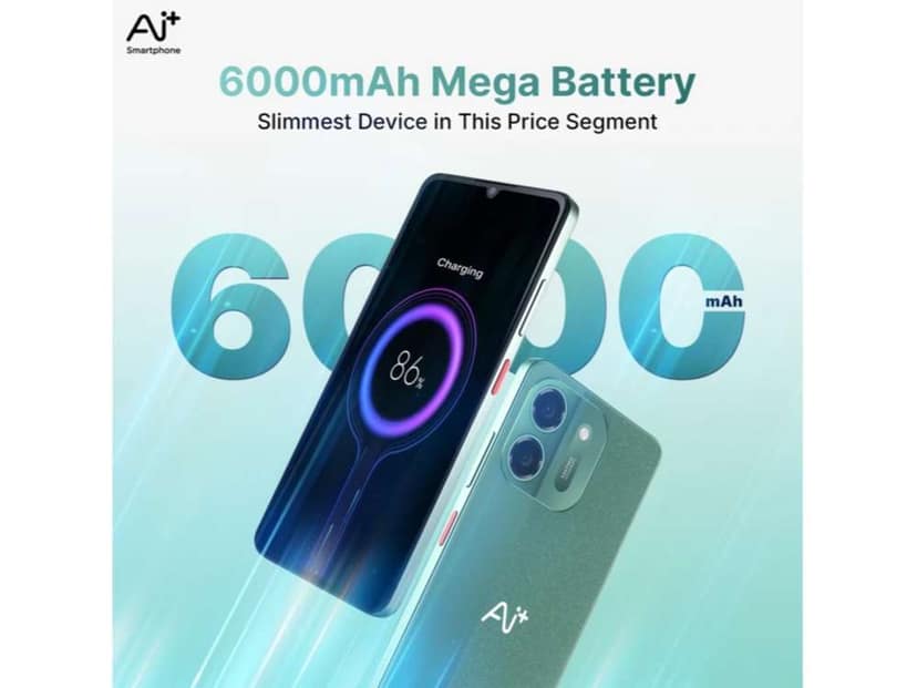 Ai+ Pulse 2 Smartphone, 4GB RAM, 64GB Storage - Green view 3