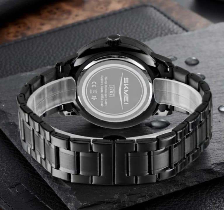 Wheel Watch Unique Wheel Dial & Yellow Accent Stylish Men's Wrist Watch 360 rotating watch view 2