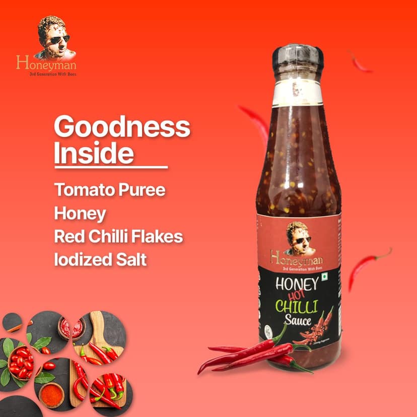 Honeyman Hot Chilli Sauce Cream Dressing 365 gm view 3