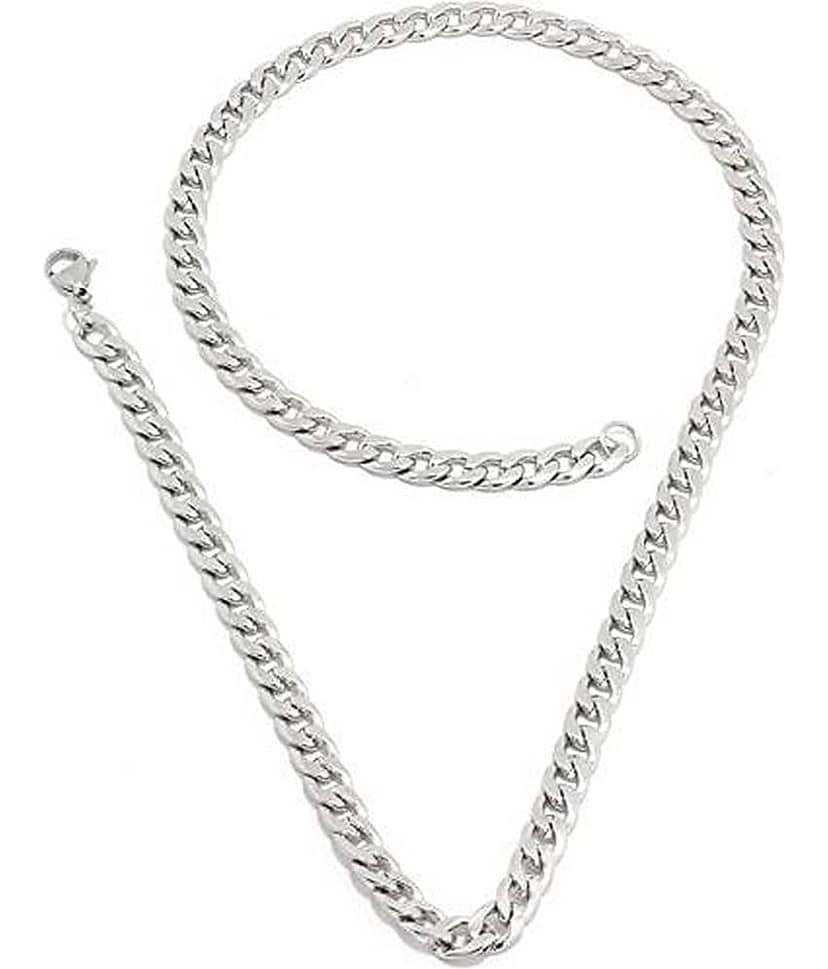 HEER COLLECTION Silver Plated Chain ( Set of 1 ) view 2