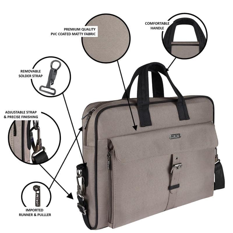 LOREM 10L Faux Leather Messenger Bag For Men-UF view 4