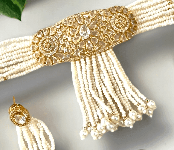 Pearly Choker Set - The Pearl Treasure - A collection By Amit Chauhan And Sons view 2
