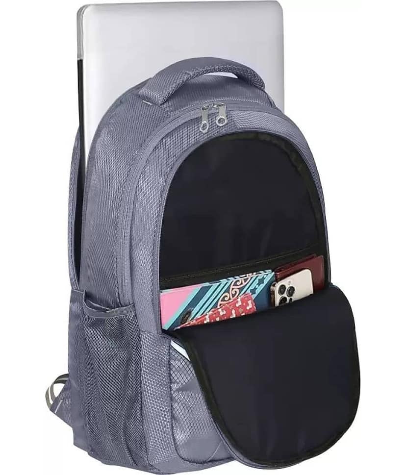FLYSACK Grey PU Backpack ( 30 Ltrs ) view 2