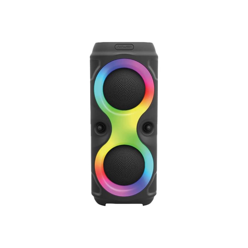 HAPIPOLA Party Speaker I 30W Multi-Media Bluetooth Party Speaker with Wired Mic for Karaoke Portable Bluetooth Speaker, RGB LED Light, Wireless Music