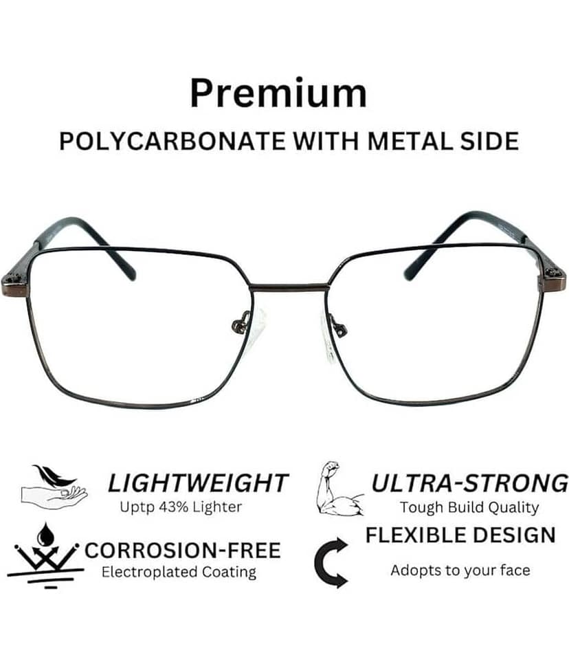 Redex Brown Square Eyeglass Frame ( Pack of 1 ) view 2