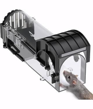 RAMDEV ENTERPRISE Rat Trap Cage for House Garden Patio, 32 cm Humane Enlarged No Kill Reusable Catch and Release Smart Rat Catcher Trap for Home, Rodent Trap for Mice, Pets, Rodents
