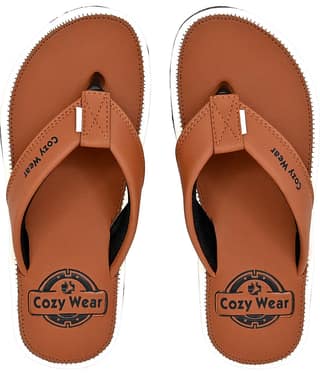 Cozy Wear Tan Men's Thong Flip Flop