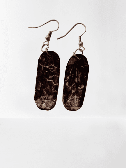 Coconut Shell Earring view 3