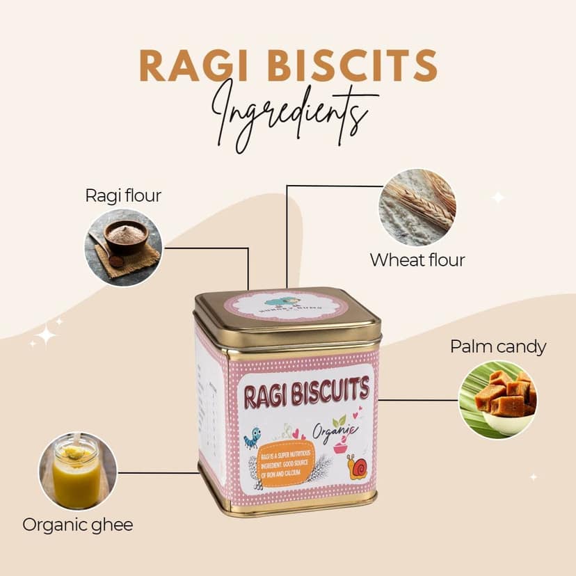 Hungry Bums Ragi Biscuits, 350 gm view 2