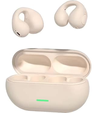 VEhop T75 Ear Clip Design Bluetooth True Wireless (TWS) On Ear 30 Hours Playback Comfirtable in ear fit IPX4(Splash & Sweat Proof) Yellow