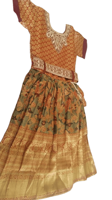 Girls' Traditional Indian Lehenga Choli Set | Wedding Party Wear | Readymade Lehenga Choli view 4