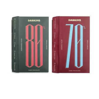 DARKINS Dark Chocolate | 70% Dark Chocolate Single Origin | 80% Dark Chocolate Single Origin | Natural | Bean To Bar | Vegan | Natural | 65 Gm Each Pack Of 2