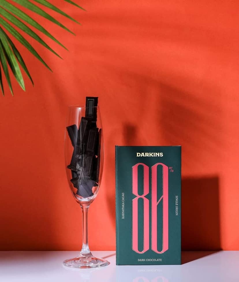 DARKINS Dark Chocolate | 70% Dark Chocolate Single Origin | 80% Dark Chocolate Single Origin | Natural | Bean To Bar | Vegan | Natural | 65 Gm Each Pack Of 2 view 3