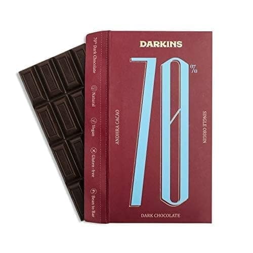 DARKINS Dark Chocolate | 70% Dark Chocolate Single Origin | 80% Dark Chocolate Single Origin | Natural | Bean To Bar | Vegan | Natural | 65 Gm Each Pack Of 2 view 5