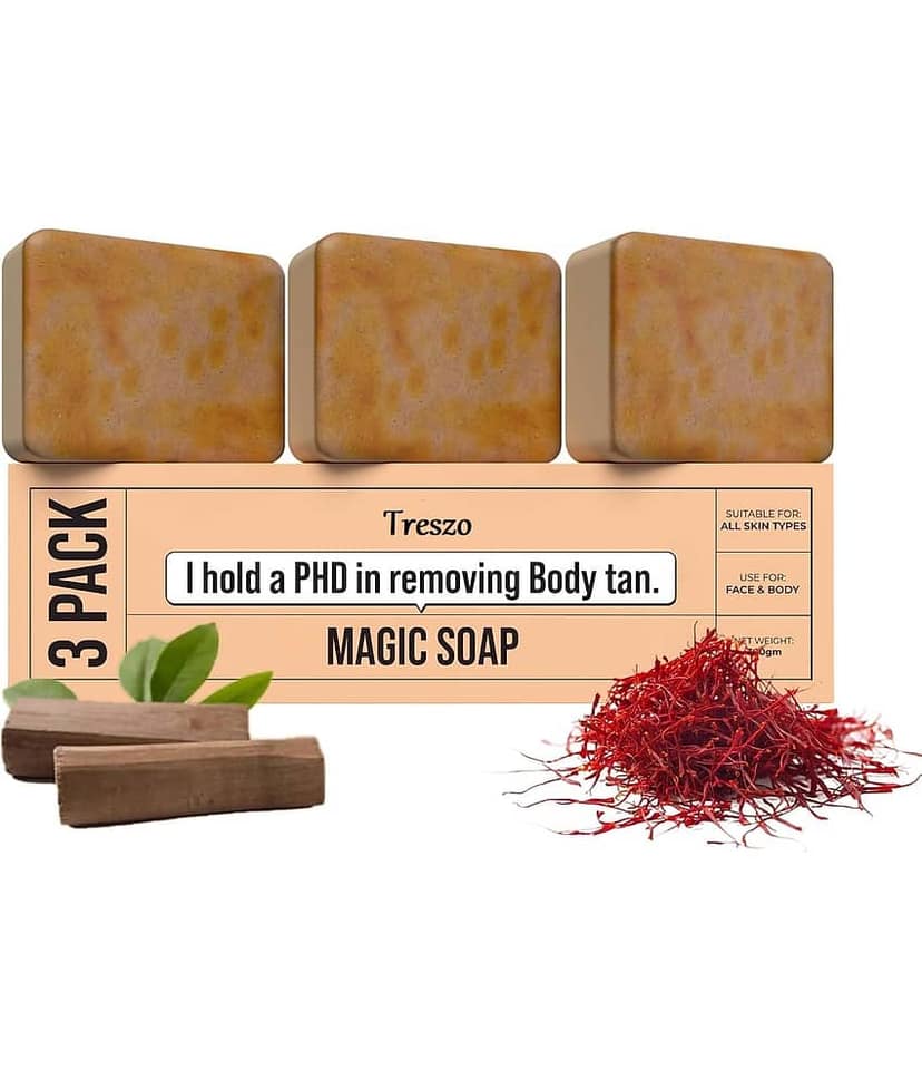 Treszo Skin Whitening Magic Soap for All Skin Type ( Pack of 3 )