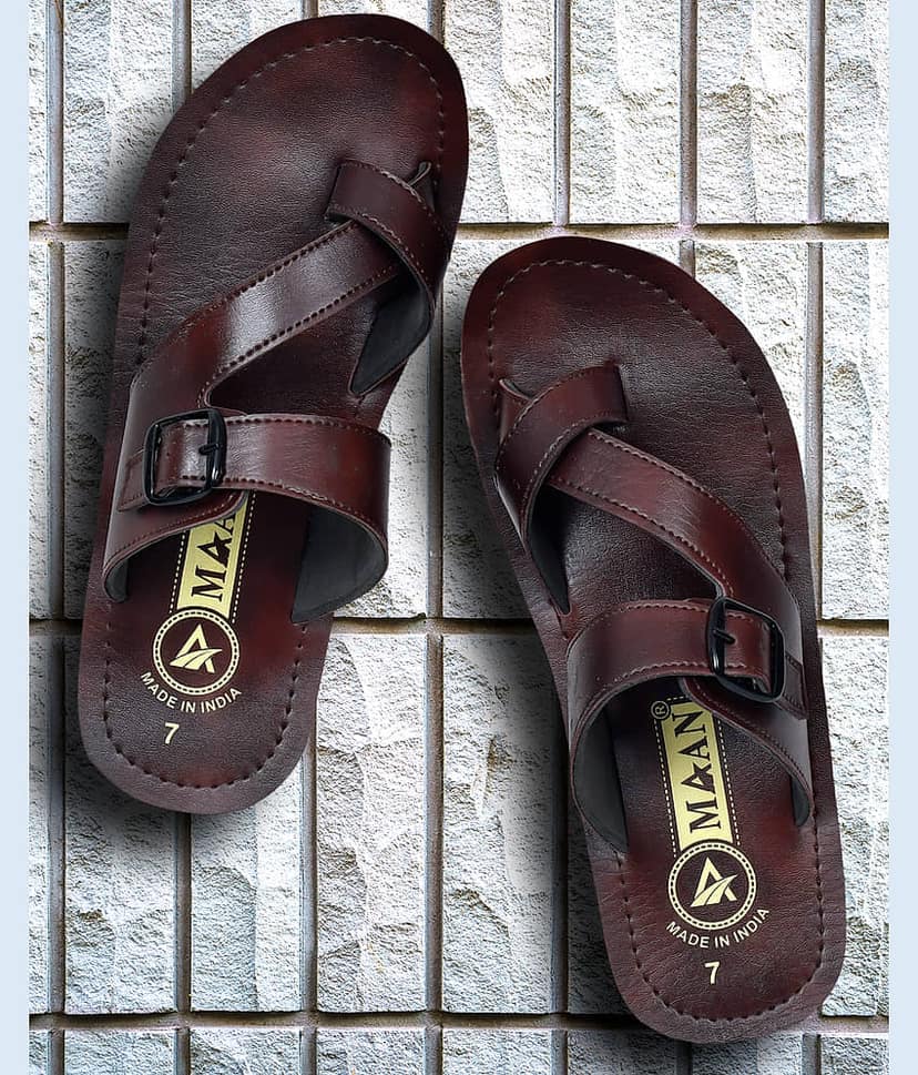 MAAN Brown Men's Thong Flip Flop