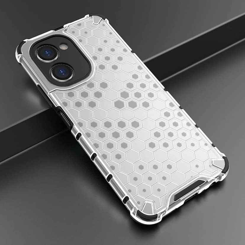 Faircost Hybrid Shockproof Back Cover for Realme C33 Hard Outside Soft Inside- (Polycabonate::Transparent) view 2