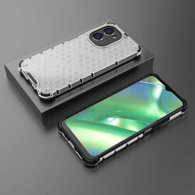 Faircost Hybrid Shockproof Back Cover for Realme C33 Hard Outside Soft Inside- (Polycabonate::Transparent) view 3