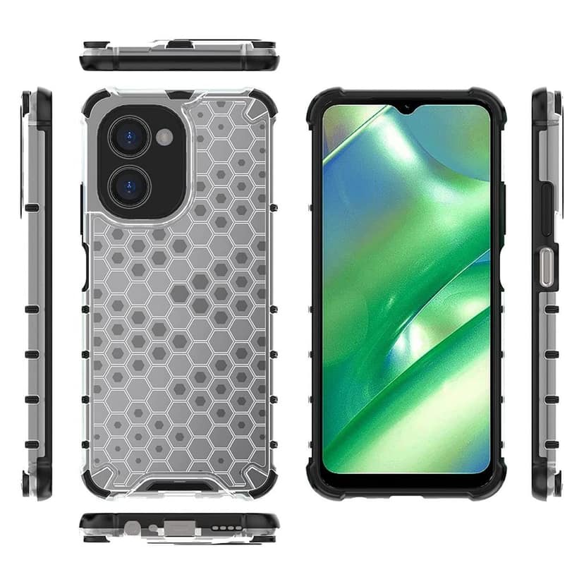 Faircost Hybrid Shockproof Back Cover for Realme C33 Hard Outside Soft Inside- (Polycabonate::Transparent) view 4
