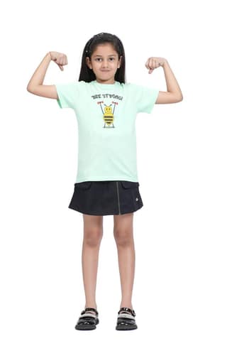 KUCHU Unisex Tshirt | Made of Super Combed Cotton-Modal Natural Fiber Better Than 100% Cotton| Soft & Breathable Fabric| Unique Digitally Printed Design |Vibrant Colour |Bee_Strong