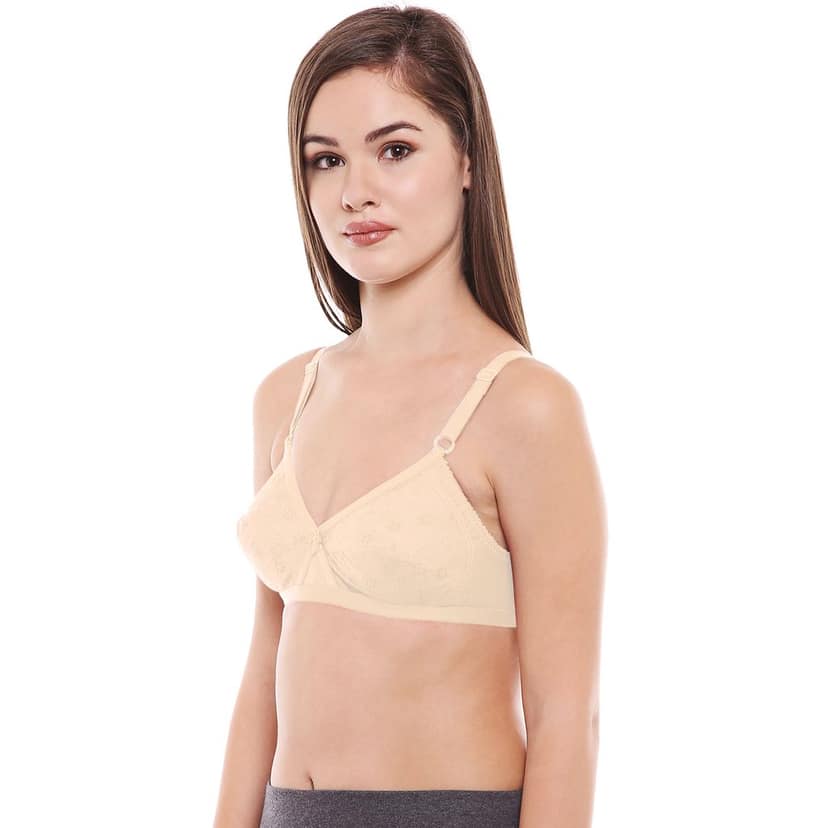 Bodycare Women Poly Cotton Full Coverage Non Padded Regular Bra 5524-Skin view 2