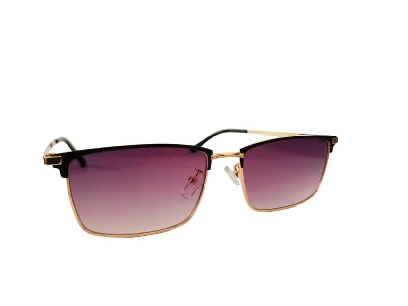 MD Style UV Protected Full Rim Rectangular Metal Frame Sunglasses/Unisex Stylish Sunglasses view 2