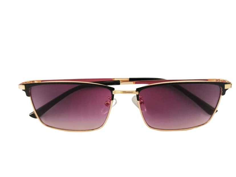 MD Style UV Protected Full Rim Rectangular Metal Frame Sunglasses/Unisex Stylish Sunglasses view 4
