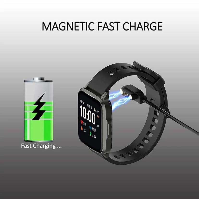 Noise ColorFit Smartwatch Charger Cable, Magnetic 2-Pin USB Fast Charger for Noise Twist, Pulse 2 Max, Pulse Go Buzz, Halo, Halo Plus, Pulse Grand, Quad Call, ColorFit Pro 4/Alpha, Pulse 3, Ultra view 3
