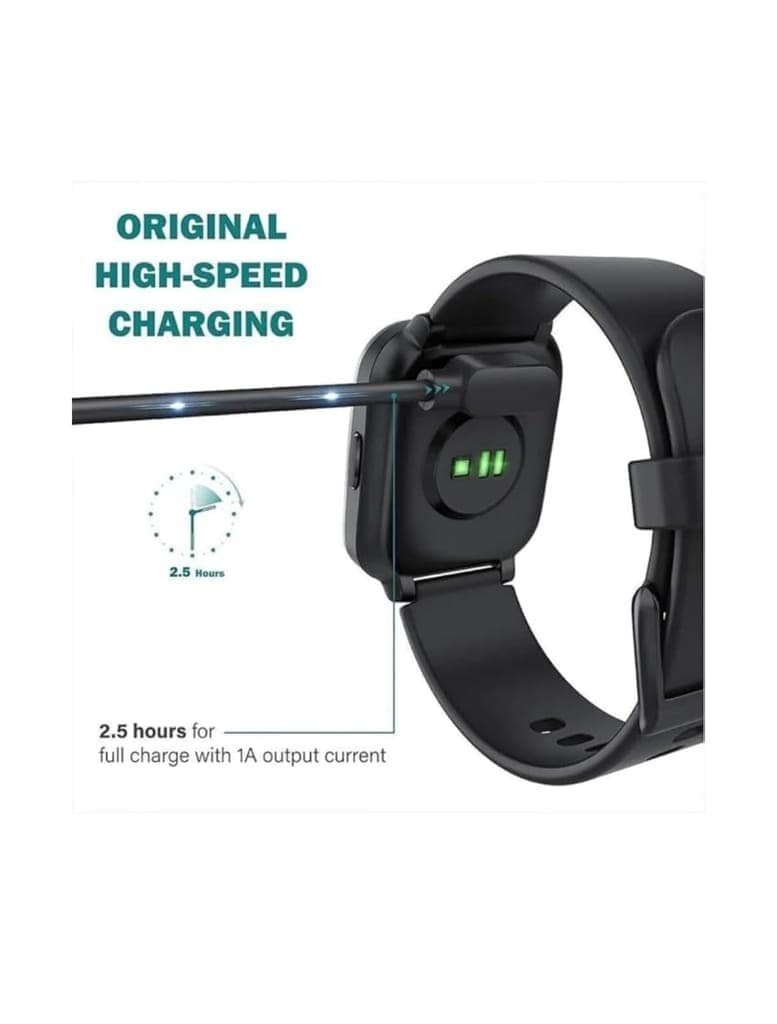Noise ColorFit Smartwatch Charger Cable, Magnetic 2-Pin USB Fast Charger for Noise Twist, Pulse 2 Max, Pulse Go Buzz, Halo, Halo Plus, Pulse Grand, Quad Call, ColorFit Pro 4/Alpha, Pulse 3, Ultra view 4
