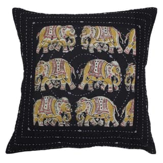 Garvi Gurjari (A Gujarat Govt Enterprise Multicolor Handmade Patchwork Cushion Cover (GGCMPWCC17)