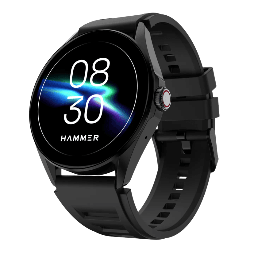 Hammer Cyclone Round dial smart watch with 1.39 inches Big Display & Bluetooth Calling view 5