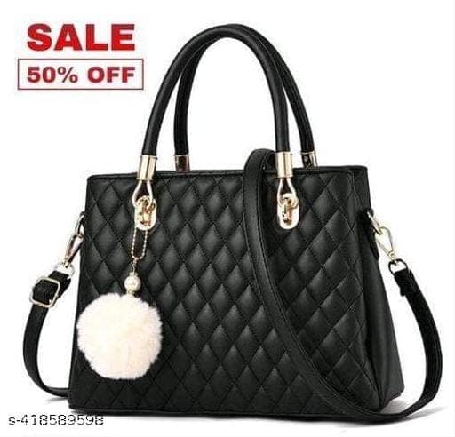 Womens pu leather fancy handbag