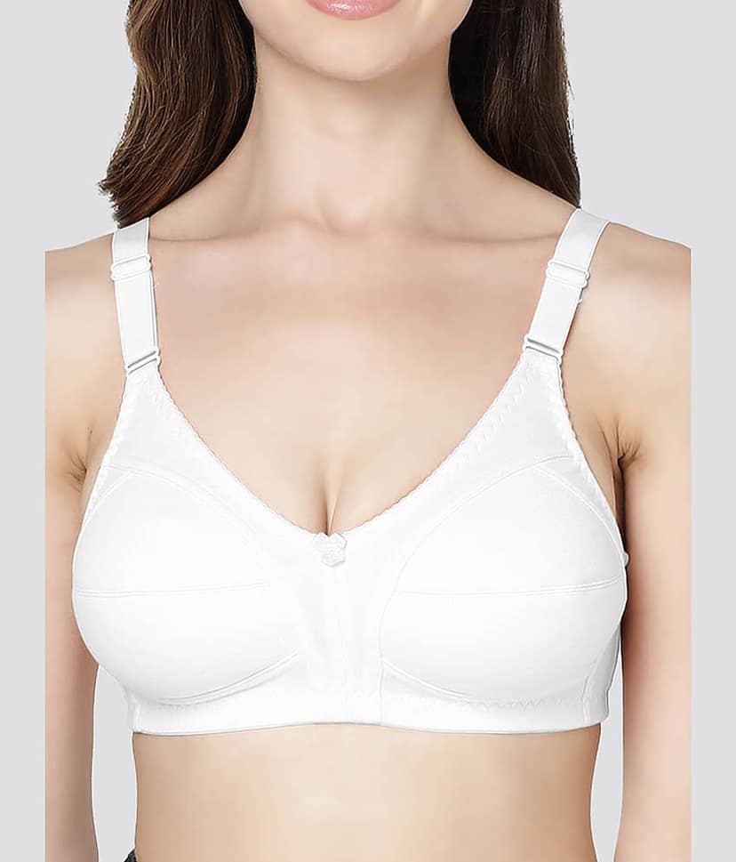 Kalyani Pack of 3 Cotton Blend Non Padded Women's Minimizer Bra ( Multicolor ) ANAYA view 2