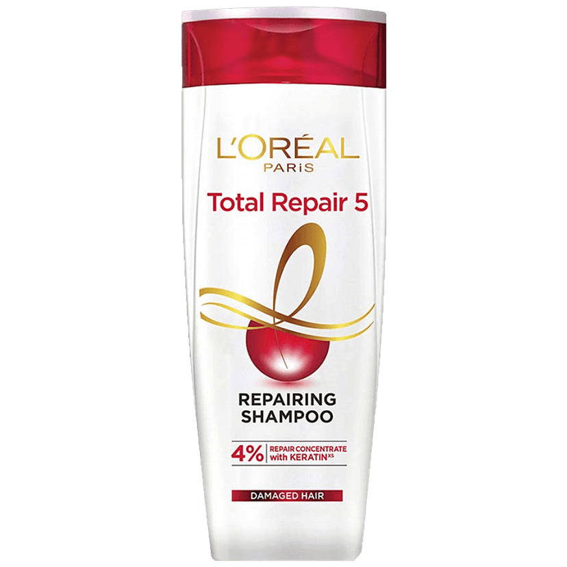 Loreal Paris Total Repair 5 Repairing Shampoo With Keratin Xs, 340 Ml view 2