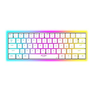 Ant Esports MK1500 Mini 60% Pro RGB Wireless Gaming Keyboard with Membrane Switches for PC / Mobile / Tablets / Laptop / TV's- White Ant Esports MK1500 Mini 60% Pro RGB Wireless Gaming Keyboard with Membrane Switches for PC / Mobile / Tablets / Laptop /