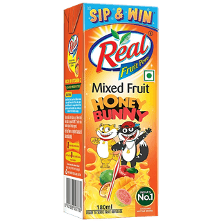 Real Fruit Power Juice - Mixed Fruit, Honey Bunny, 180 Ml