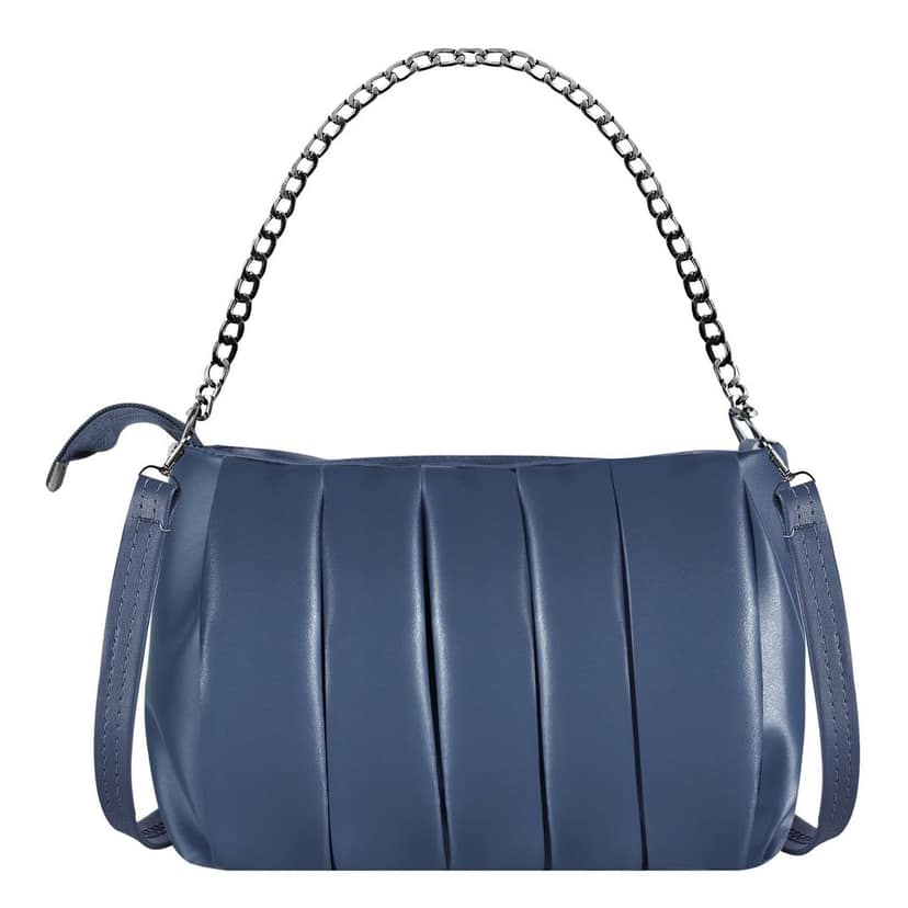 Blue Designer Faux Leather Handbag For Women And Girls HB28