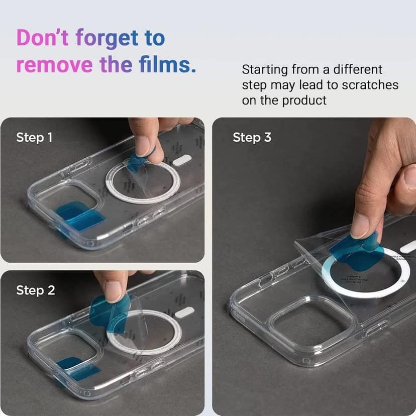 LI-C-07\tLIRAMARK Magnetic MagSafe Compatible Protective Clear Case for Apple iPhone 12 Pro Max view 4